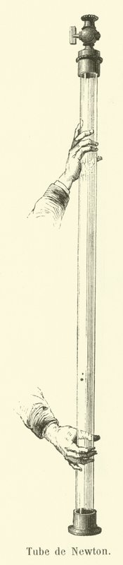 Isaac Newtons rør (gravering) af French School