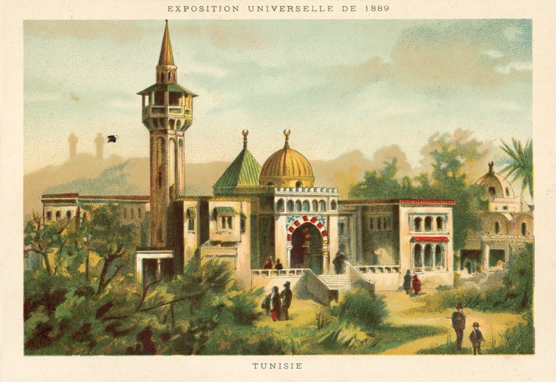 Tunesien, Verdensudstilling 1889, Paris af French School