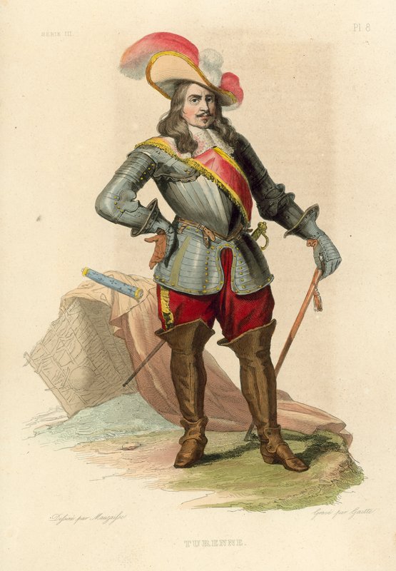 Turenne (farvet gravering) af French School
