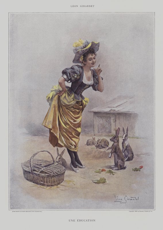 Une Education (An Education) (farve litho) af French School