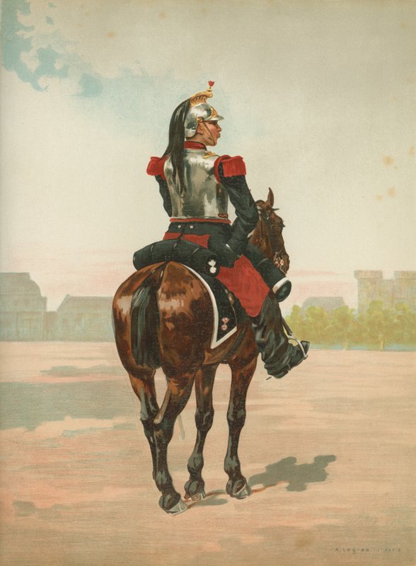 Uidentificeret fransk soldat til hest af French School
