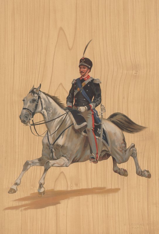 Uidentificeret soldat til hest af French School