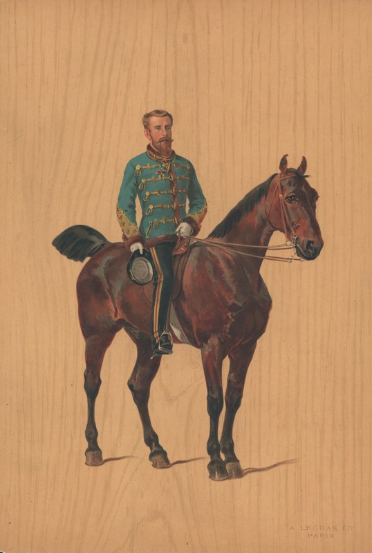 Uidentificeret soldat til hest af French School