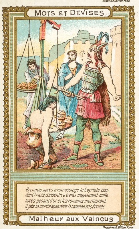 Ve de erobrede (chromolith) af French School