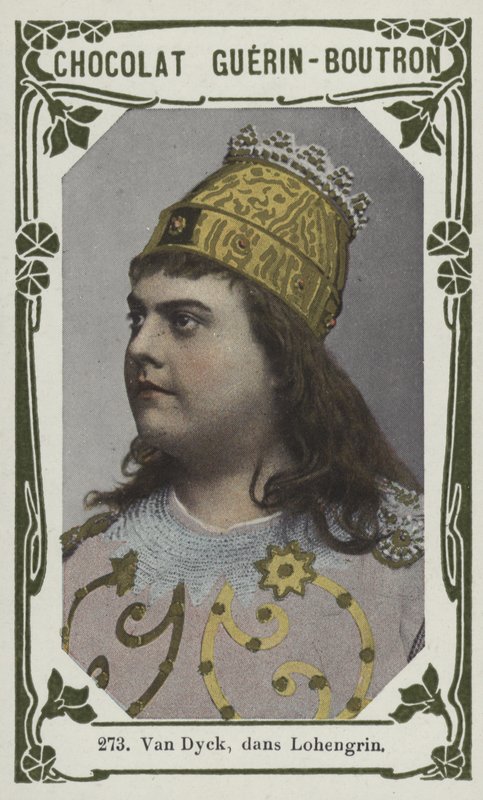 Van Dyck, dans Lohengrin (farvet foto) af French School