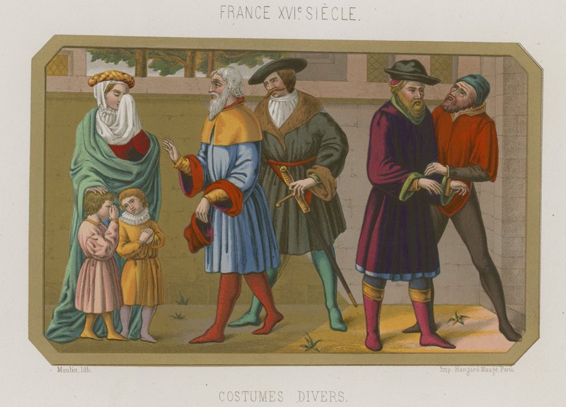 Forskellige mode i det 16. århundredes Frankrig af French School