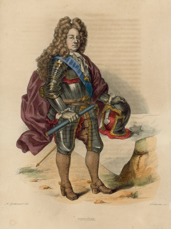 Vendome (farvet gravering) af French School