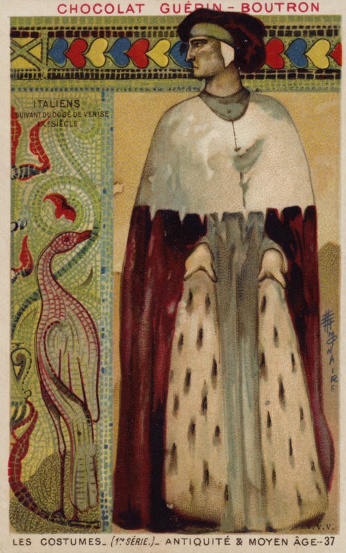 Venetiansk kostume, 9. århundrede af French School