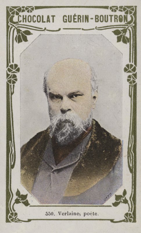Verlaine, digter (farvet foto) af French School