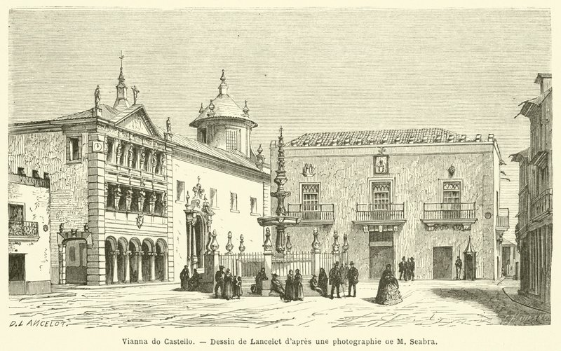 Vianna do Castello (gravering) af French School