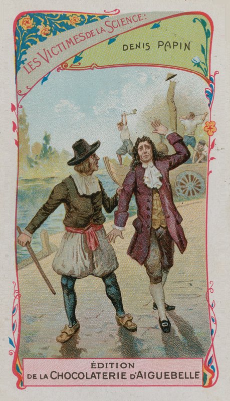 Videnskabens ofre: Denis Papin, fransk fysiker, matematiker og opfinder (1647-c 1712) af French School