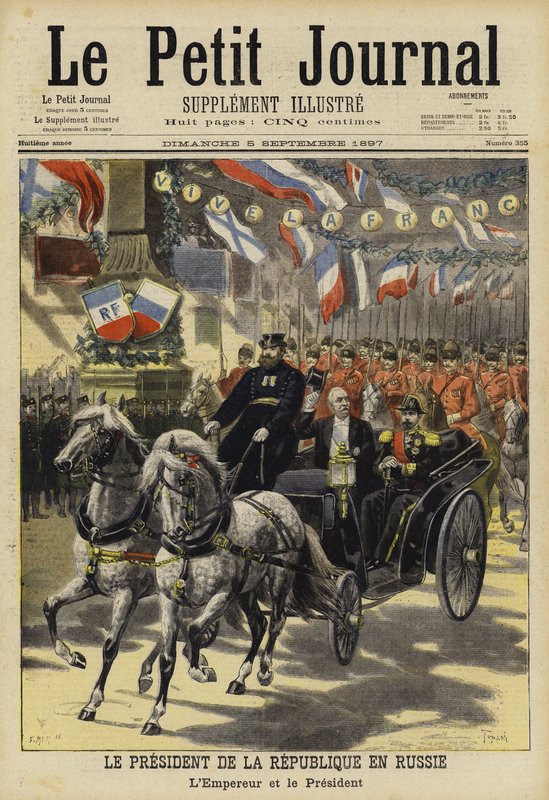 Besøg af den franske præsident Felix Faure i Rusland, 1897 af French School