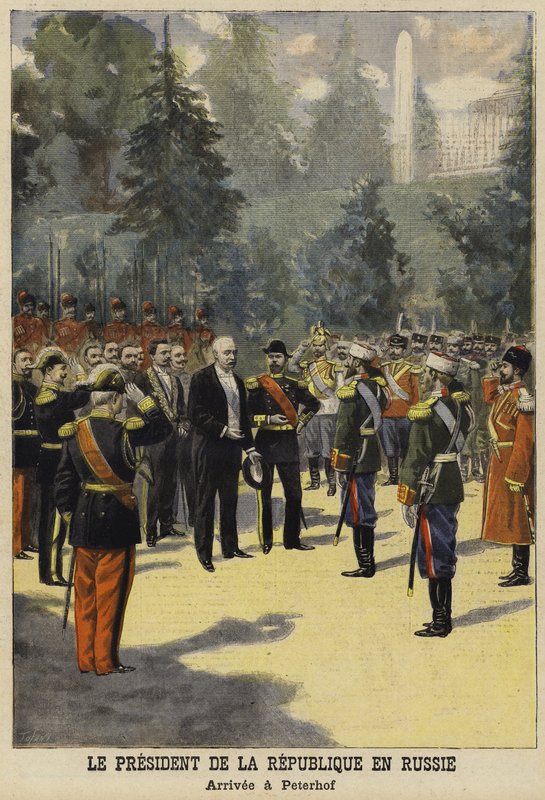 Besøg af den franske præsident Felix Faure i Rusland, 1897 af French School