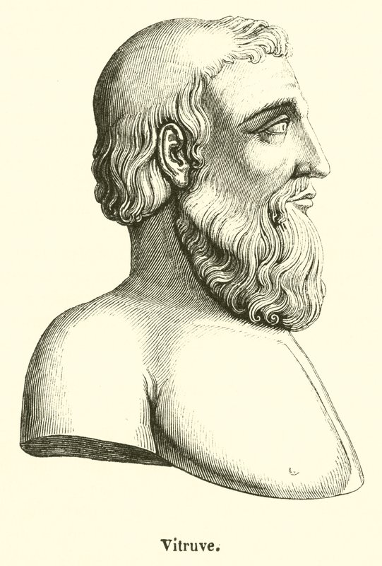 Vitruvius (gravering) af French School