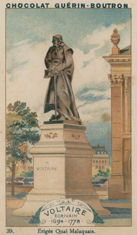 Voltaire, forfatter, 1694-1778, opført Quai Malaquais af French School