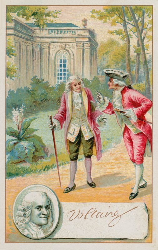 Voltaire, fransk forfatter, historiker og filosof fra oplysningstiden (1694-1778) af French School