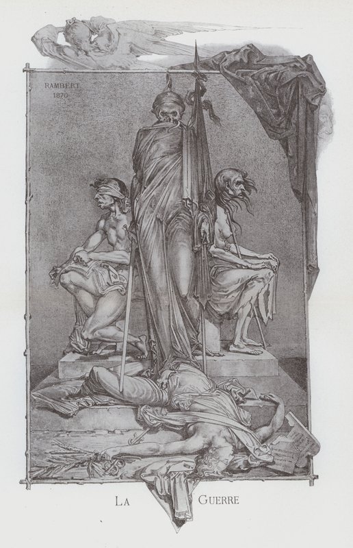Krig (litho) af French School