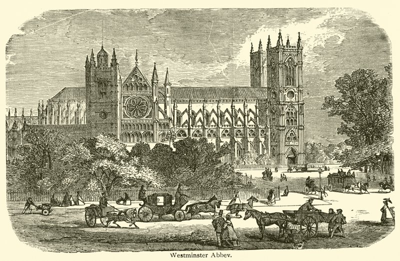 Westminster Abbey (gravering) af French School