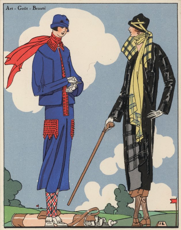 Golfmode til kvinder fra 1920