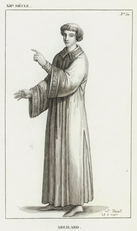XII Century, Abeilard (gravering) af French School