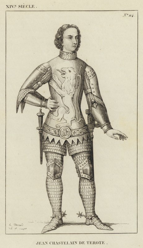 XIV Century, Jean Chastelain de Terote (gravering) af French School