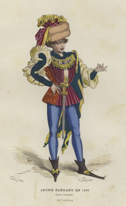 Ung dandy, 1480 af French School