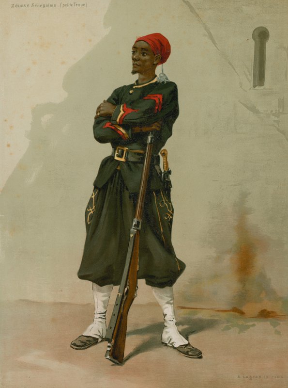 Senegalesisk Zouave, lille outfit af French School