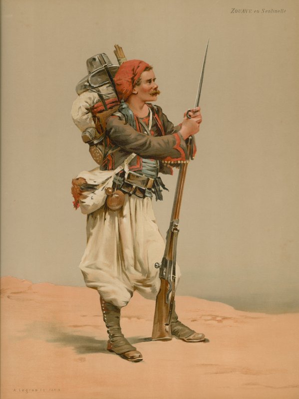 Zouave som Sentinel af French School