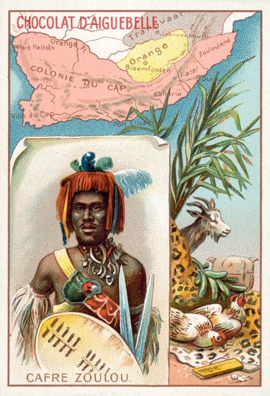 Zulu (chromolitho) af French School
