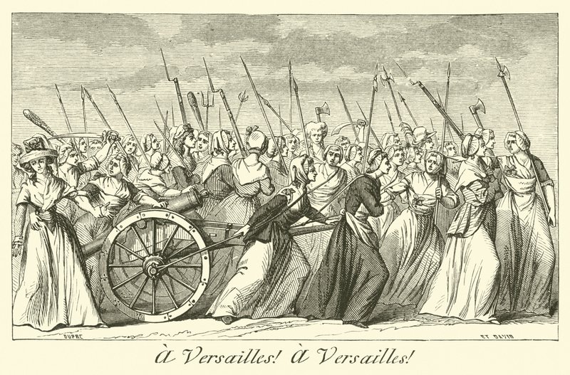 til Versailles! til Versailles! af French School