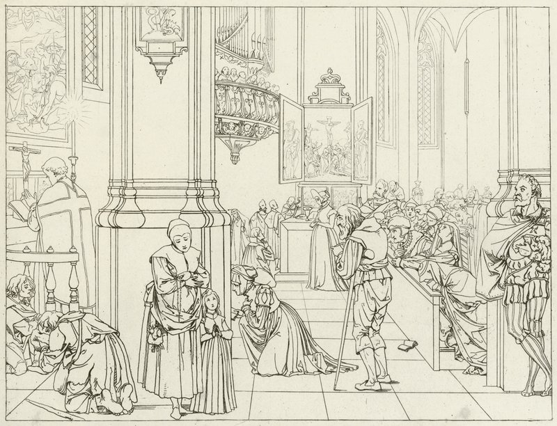 Illustration til Goethes Faust (gravering) af Friedrich August Moritz Retzsch