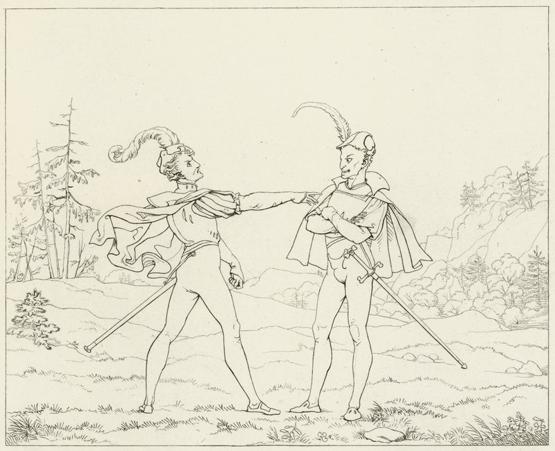 Illustration til Goethes Faust af Friedrich August Moritz Retzsch
