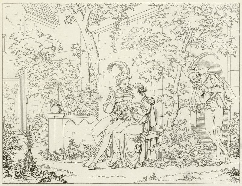 Illustration til Goethes Faust af Friedrich August Moritz Retzsch