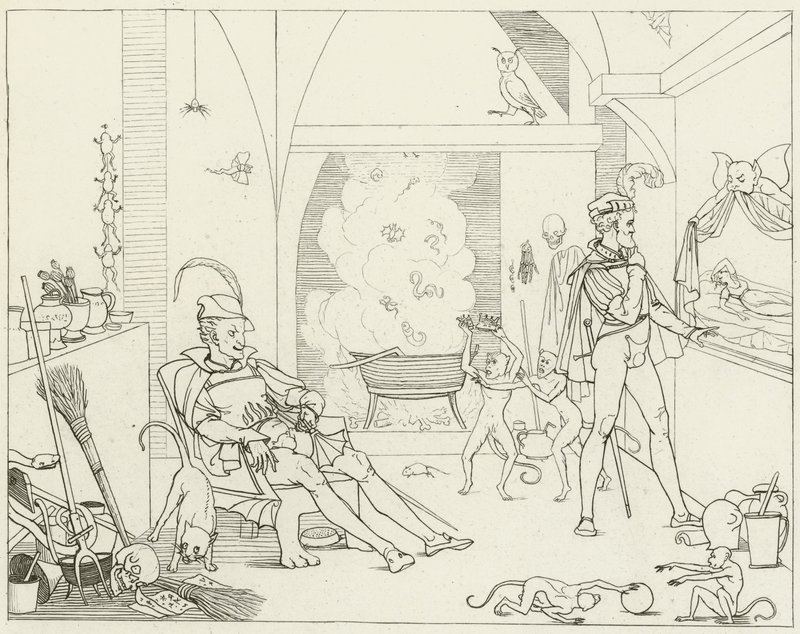 Illustration til Goethes Faust af Friedrich August Moritz Retzsch
