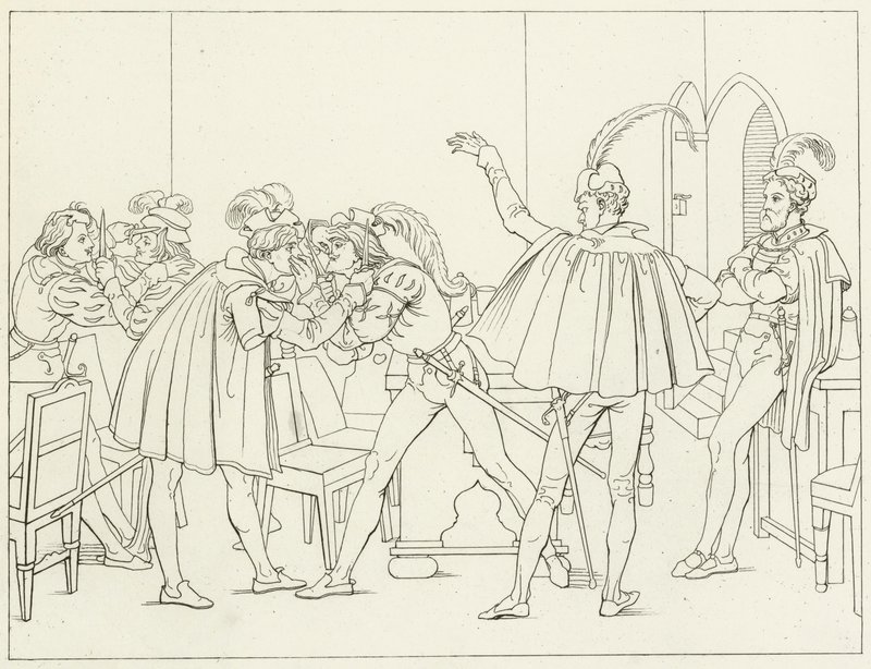 Illustration til Goethes Faust af Friedrich August Moritz Retzsch