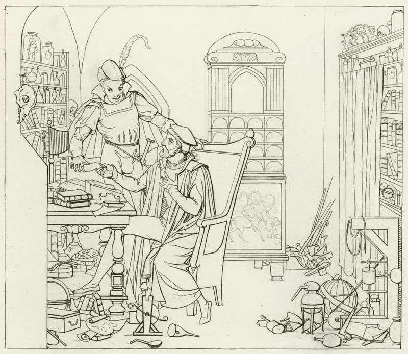 Illustration til Goethes Faust af Friedrich August Moritz Retzsch