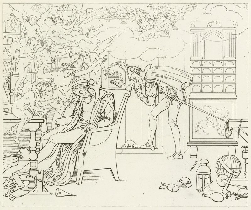 Illustration til Goethes Faust af Friedrich August Moritz Retzsch