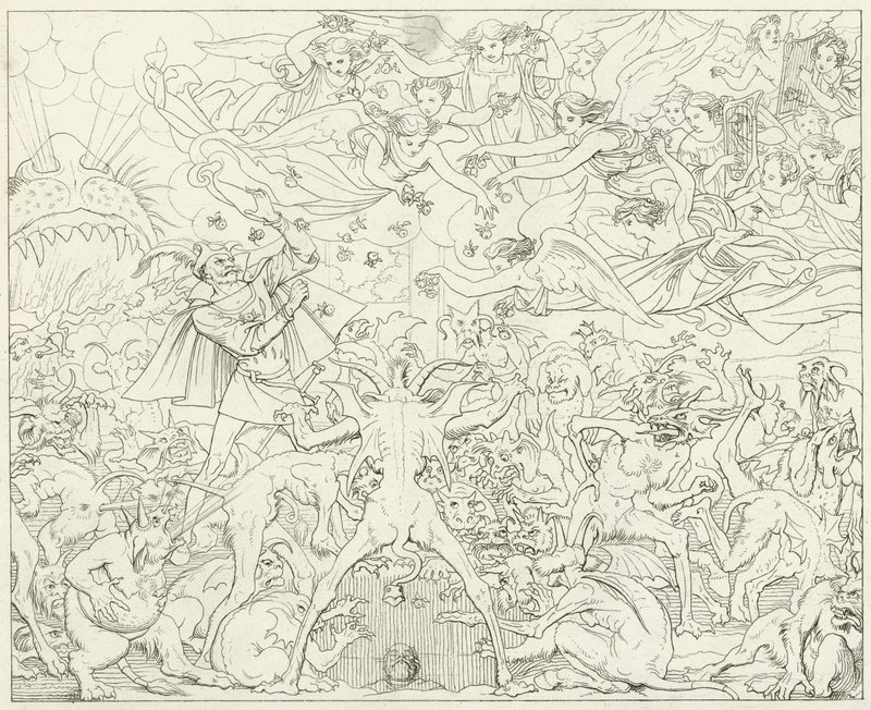 Illustration til Goethes Faust af Friedrich August Moritz Retzsch