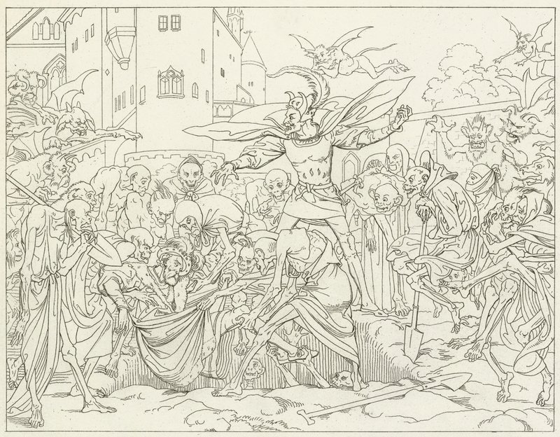 Illustration til Goethes Faust af Friedrich August Moritz Retzsch