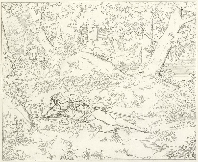Illustration til Goethes Faust af Friedrich August Moritz Retzsch