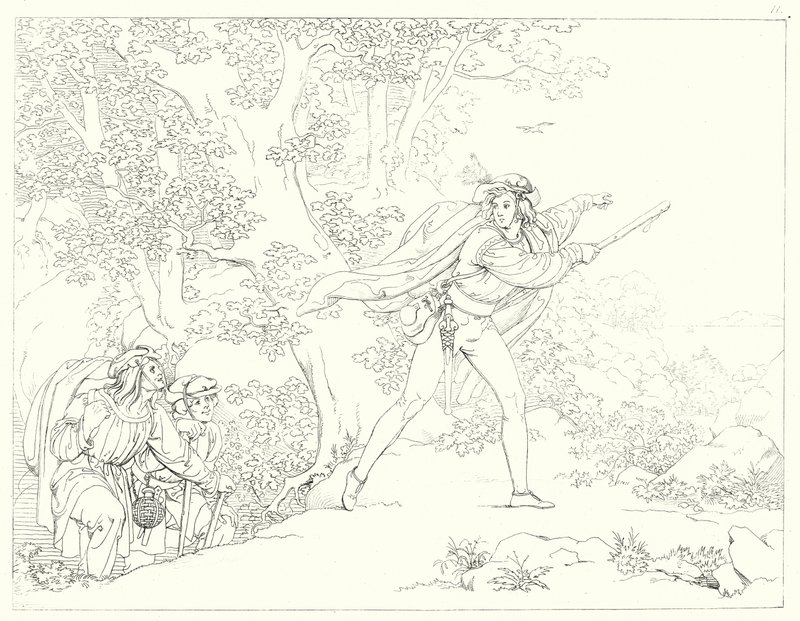 Illustration til Schillers Lied von der Glocke eller The Song Of The Bell (gravering) af Friedrich August Moritz Retzsch