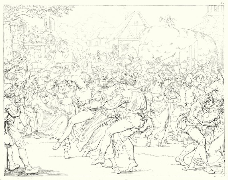 Illustration til Schillers Lied von der Glocke eller The Song Of The Bell (gravering) af Friedrich August Moritz Retzsch