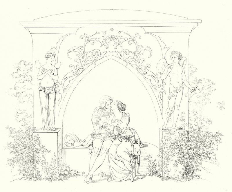 Illustration til Schillers Lied von der Glocke eller The Song Of The Bell (gravering) af Friedrich August Moritz Retzsch