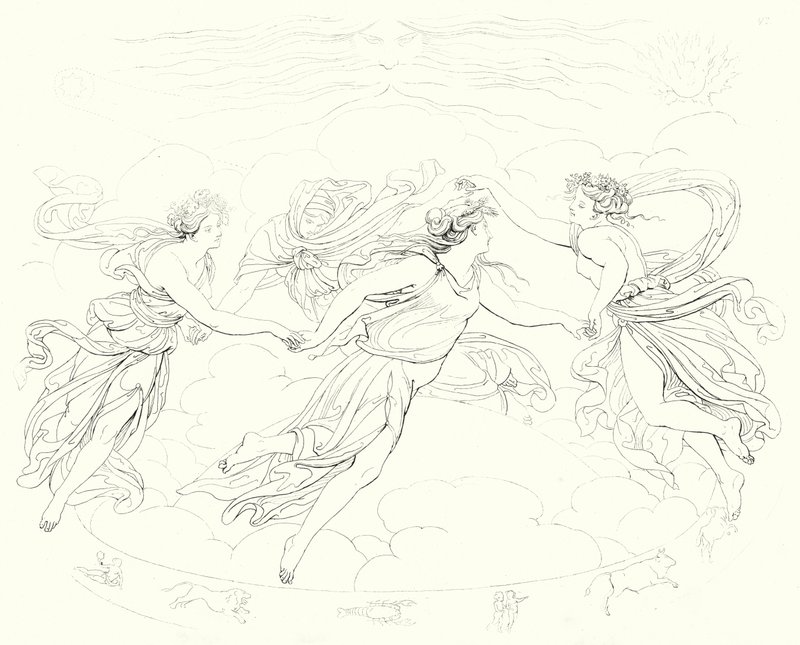 Illustration til Schillers Lied von der Glocke eller The Song Of The Bell (gravering) af Friedrich August Moritz Retzsch