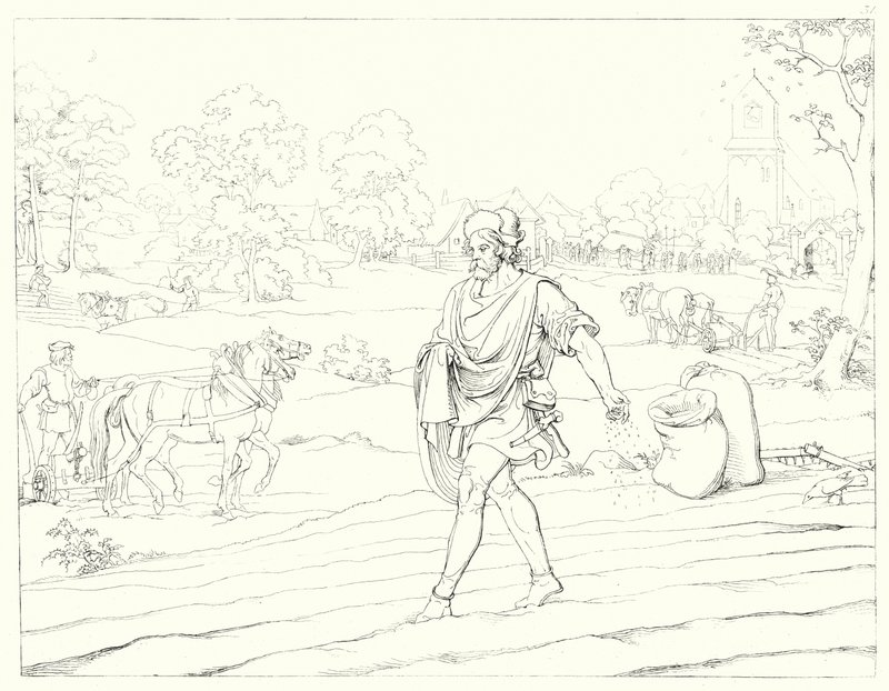 Illustration til Schillers Lied von der Glocke eller The Song Of The Bell (gravering) af Friedrich August Moritz Retzsch