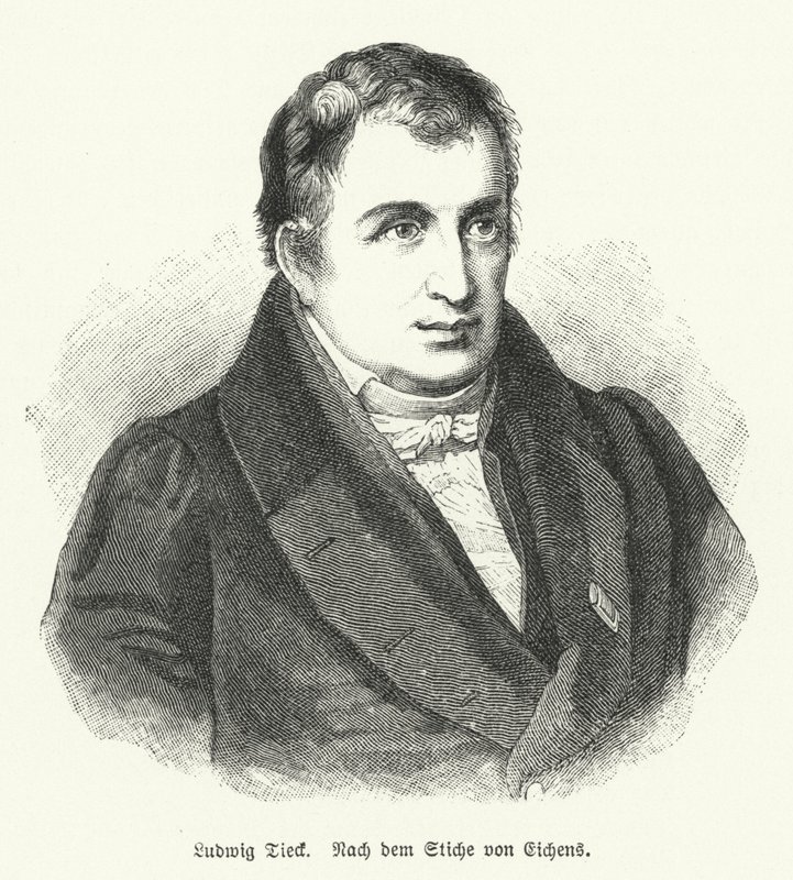 Ludwig Tieck, tysk digter og kritiker (litho) af Friedrich Eduard Eichens