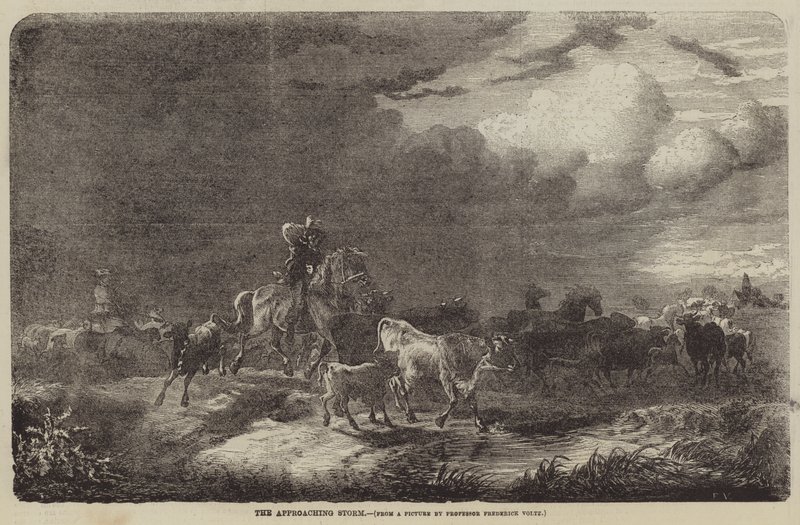 Den forestående storm af Friedrich Johann Voltz