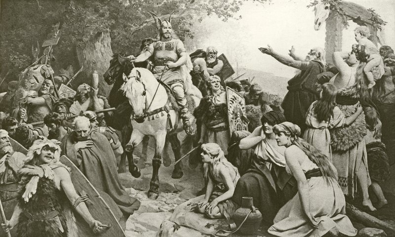 Hermanns triumf over romerne (dybtryk) af Friedrich Paul Thumann