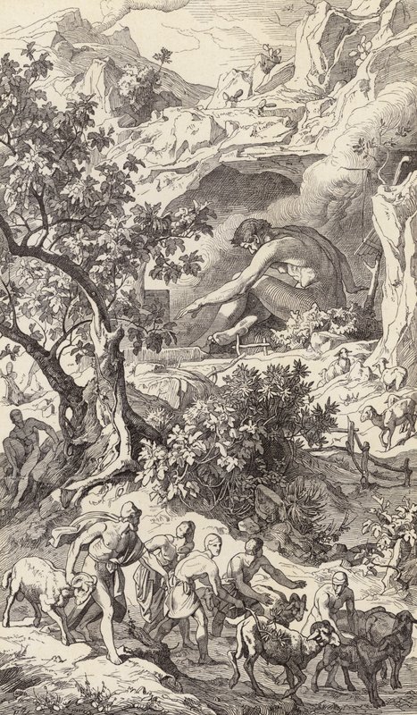 Odysseus passerer Polyfemos