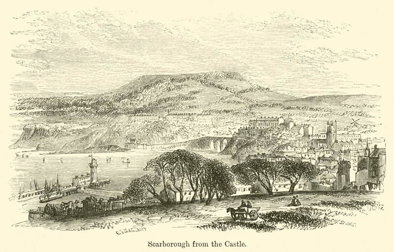 Scarborough fra slottet af G. F. Sargent